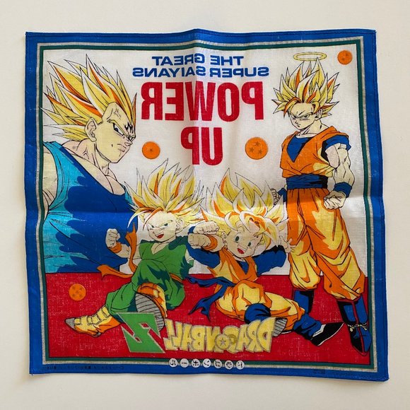 vintage 90s dragon ball Z DBZ handkerchief new old stock - Picture 7 of 9